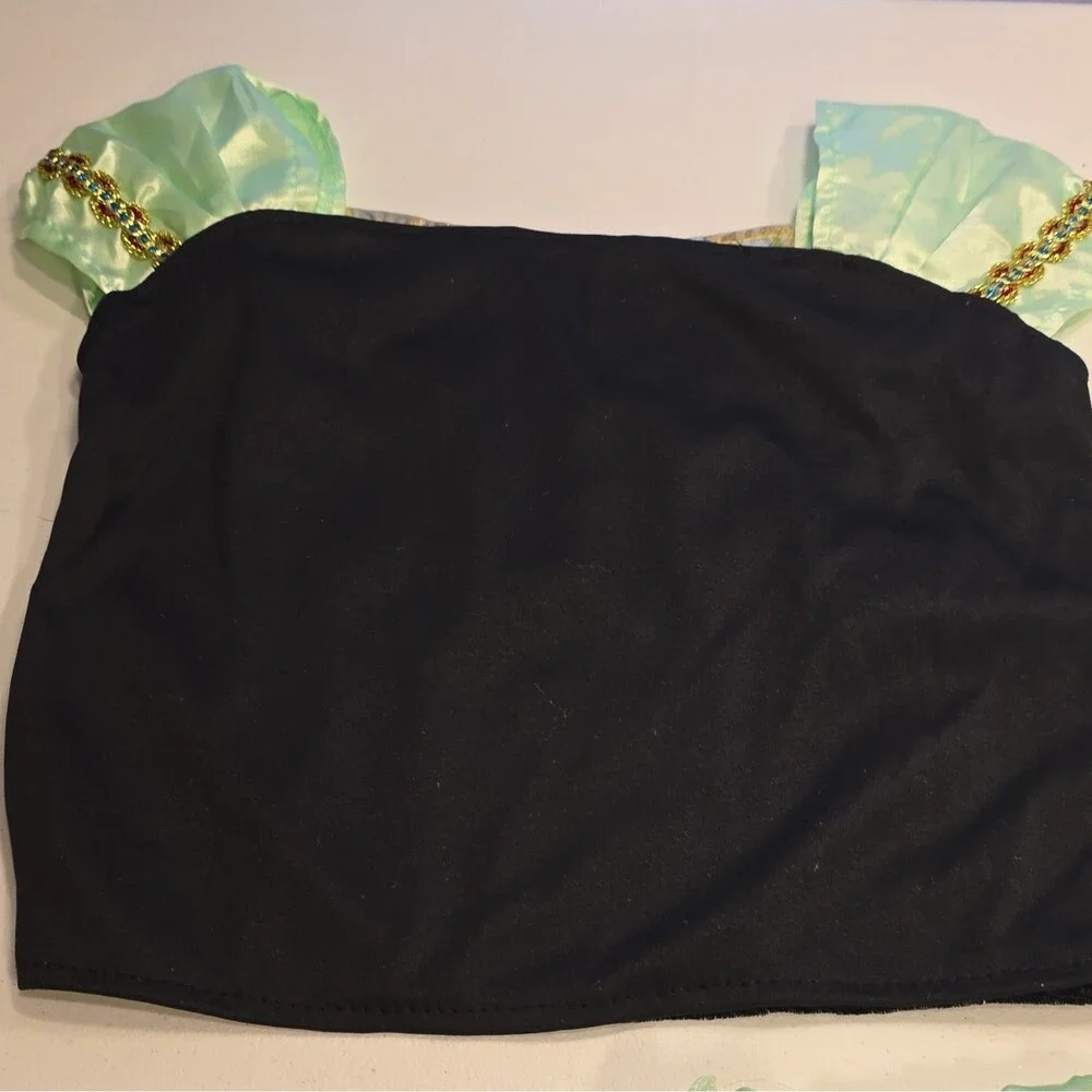 Girls Size 4-6 Years FROZEN Anna Two Piece Costume Set with Choker Necklace